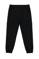 Cargo jeans med elastik plus size